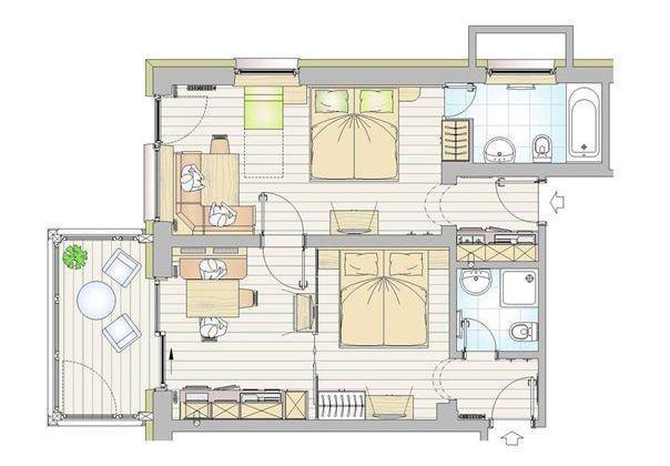 Apartments Chalet Ciufdlton 콜포소 객실 사진